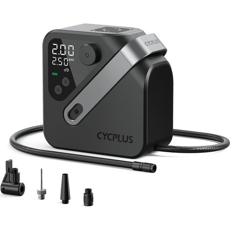 Pompe à air électrique, compresseur d'air portable pour camions, pick-ups et SUV, 4 x gonfleur de pneu rapide avec moteur haute performance, compact et puissant pour véhicules utilitaires (1/5)