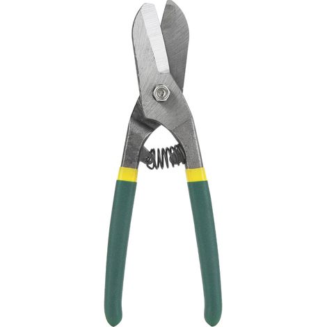Forbici per metallo Ejoyous, forbici per lamiera, cesoie dritte per tagliare lamiera, cuoio, alluminio, rame (25 cm)