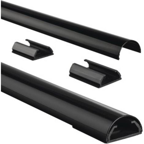 Passe-câbles Hama 00083170 (L x l x H) 1100 x 33 x 18 mm 1 pc(s) noir (1/4)