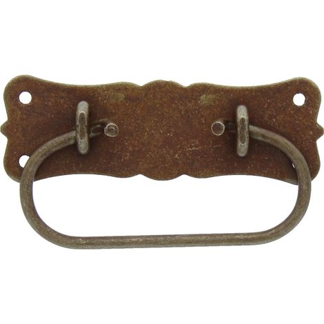 25PZ MANIGLIA ANTICATA ART. 06015.10 IN FERRO VECCHIO MM.105X55 (1/2)