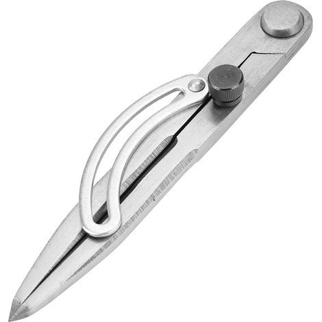 Compasses à pointes rotatives en cuir pour traçage précis, 150mm (1/5)