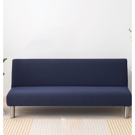 Housse extensible lavable pour canapé pliable sans accoudoirs 2-3 places, 14 couleurs, idéale animaux/enfants, 160—190cm (1/5)