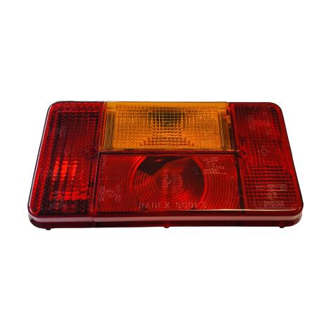 Maxter – Cabochon pour feu remorque – Série RADEX 5001 – Éclairage LED – Résistant aux chocs – Tension 12V