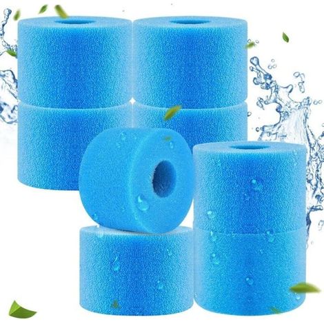 8PCS Éponge Filtrante Type S1, Mousse pour Filtre de Piscine, Filtre en Mousse pour Spa et Piscine