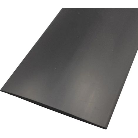 Bande de transition de sol - 1 pièce - PVC noir autocollant - Joint d'espace et seuil - Carrelage bois stratifié - 1 m x 5 cm (1/5)