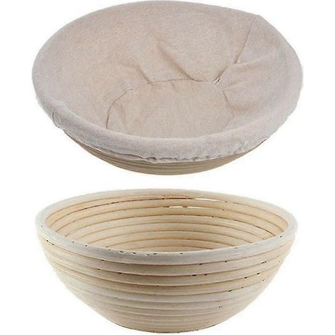 Panier de fermentation rond en rotin pour le séchage et le stockage du pain (1/5)