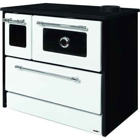 Cucina blinky a legna con forno, giusy porta vetro, bianca (1/5)