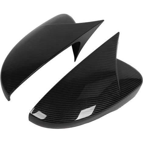 2 Stück Türspiegelabdeckungen links und rechts, ABS, verschleißfest, robust, Ersatz für Octavia 15–20 Carbon (1/5)