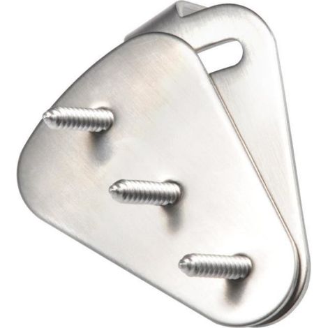 Loquet de Porte Coulissante - WALFRONT - Acier Inoxydable - Nickel Brossé - 2,44" L x 3" H (1/4)