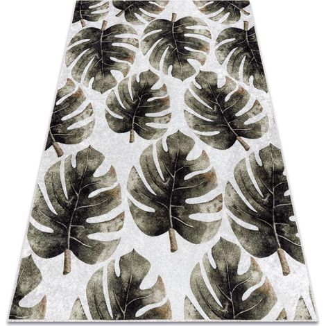 Alfombra lavable MIRO 52102.801 Hojas de monstera antideslizante - verde green 160x220 cm