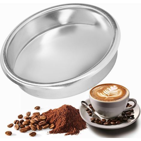 Filte Aveugle 58mm, Inset de inçage en Acie Inoxydable, Disque Aveugle de inçage pou Machine à Café Expesso, Cadeaux, Agent (1/3)