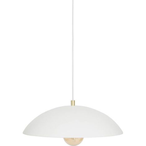 Lampe Suspension Design en Métal "Delcia" 45cm Blanc
