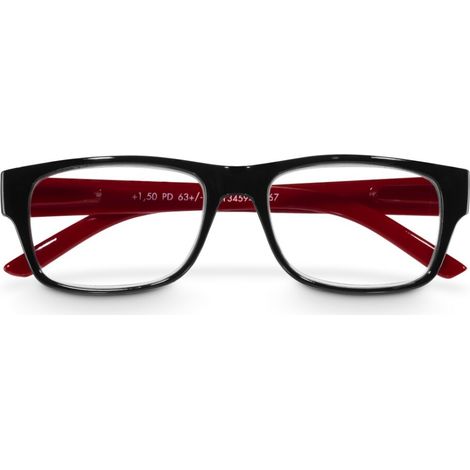 Occhiali Hama +3.0 dtp nero/rosso
