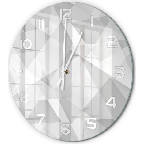 Horloge Murale Ronde Design Original Verre Silencieuse Déco Maison Arrière-plan abstrait fi 60 cm (1/5)