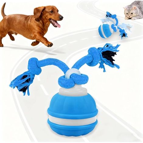 Juguete interactivo para perros, Pelota interactiva que rebota, Pelota de juguete inteligente, Resistente y duradera, 1 pieza, Naranja (1/5)