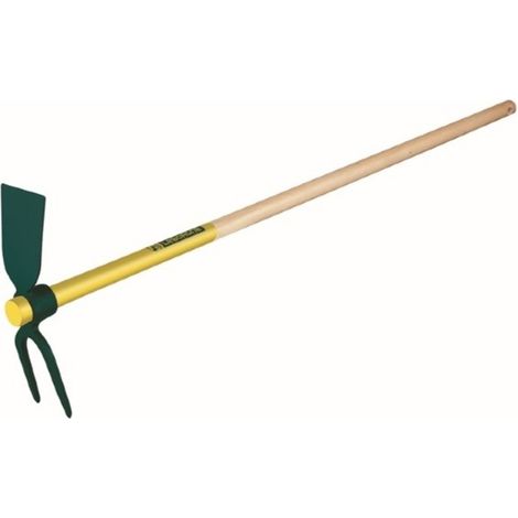 Geschmiedete Hacke mit Gabel und Klinge - 35 cm - 100 % PEFC-zertifizierter Holzgriff Leborgne