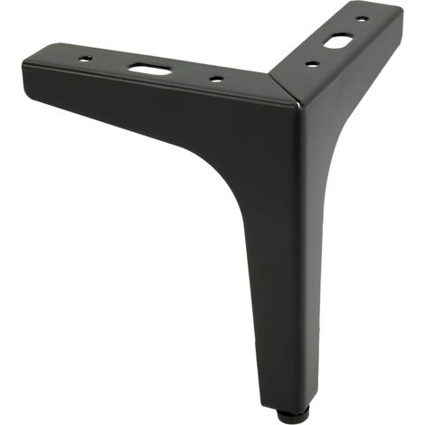 Möbelfuß Anchor, schwarzes Metall, Höhe 15 cm (1/5)