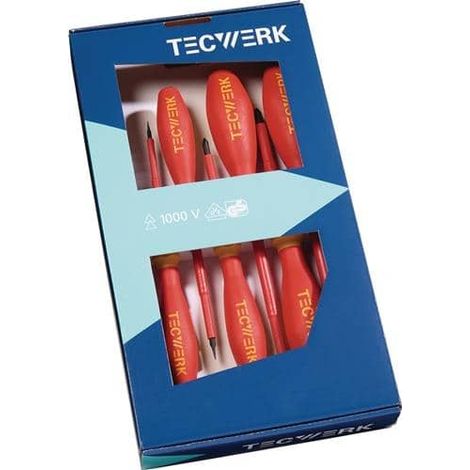 TECWERK Schraubendrehersatz 7-tlg.Schlitz/PH VDE TECWERK (1/3)