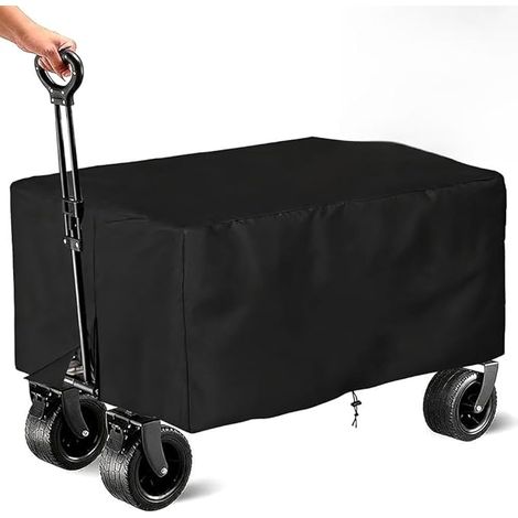 Camping Trolley Cover Picnic Waterproof 210D Oxford Fabric UV Protection Foldable Rain Cover for Garden Trolley (1/5)