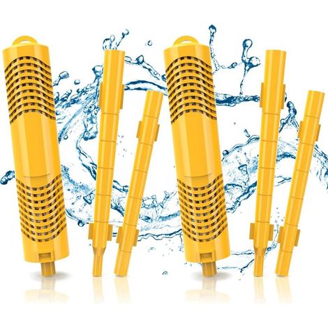 Lot de 2 filtres pour évier de cuisine, cartouches filtrantes minérales, taille universelle pour filtration de l'eau du robinet (1/5)