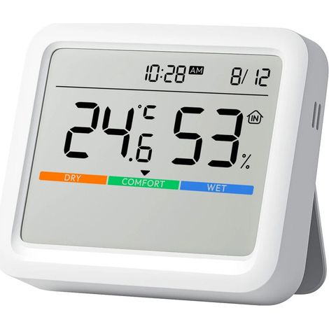 SWITCHBOT STATION MÉTÉO METER PRO ÉCRAN 9,2 CM CAPTEUR EXTÉRIEUR BLUETOOTH W4900000 (1/4)
