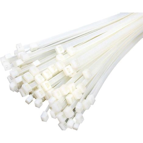 Colliers de serrage de qualité industrielle : 100 x 2,5 mmcouleur : blancquantité : 50 pièces (blanc). (1/5)