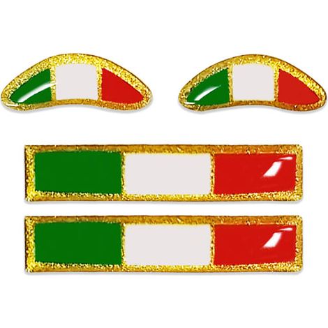 Sticker Adesivo 3D Set Italia HQ, 5 x 25 mm (1/4)