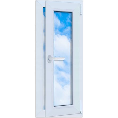 Fenêtre PVC blanche 40x100 mm à droite, nouvelle fenêtre oscillo-battante à double vitrage 400x1000 mm (1/5)
