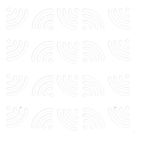 Tappetino lavello Wi-Fi bianco in PVC 32 × 32 cm