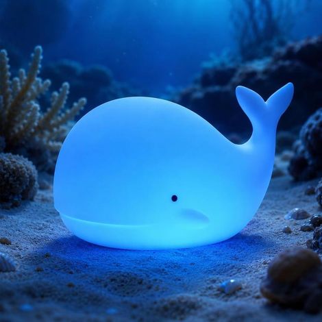 Wal-Nachtlicht Kinder USB aufladbar, weiche Silikon-Tierlampe, Nachtlicht Babyzimmer und Kleinkind, Zimmerdeko (1/5)