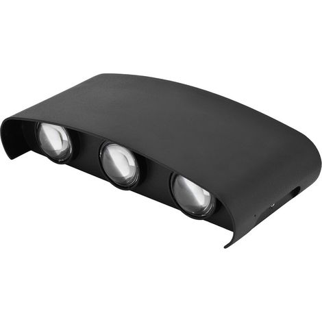 Luminaire mural LED étanche 6W blanc chaud 85-265V intérieur extérieur (1/5)