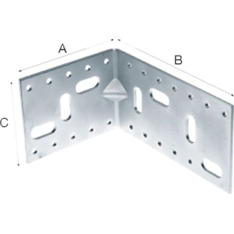 Positionswinkel easy-fix 150 mm verzinkt-blau (1/3)