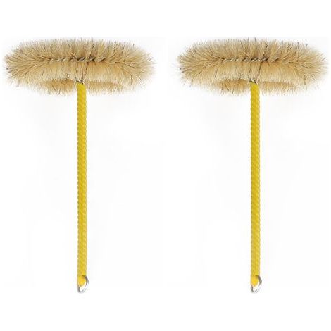 Brosses de Nettoyage de Laboratoire, Lot de 2 Brosses de Nettoyage pour Plat en Cristal pour Boîte de Pétri, Plat de Cristallisation et Autre Vaisselle en Verre de 100 mm de Diamètre (1/5)