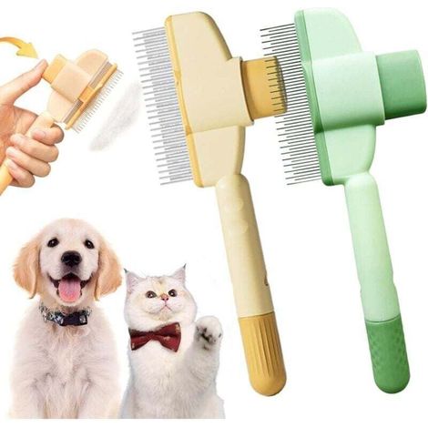 Brosse Pet - Brosse Attrape'poils, Anti Poils Brosse Pour Chats Brosse Pour Chien, élimine Jusqu’à 95% Des Poils Morts, Toilettage Doux Et Efficace Pour Tous Types De Pelage (2 Couleur) (1/4)