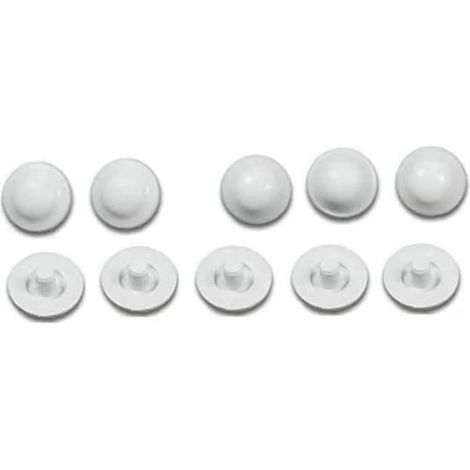 Lot de 6 + 4 tampons antichoc en caoutchouc pour abattant WC (1/5)