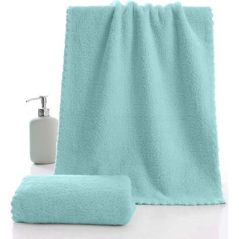 Washcloth - Coral Velvet Face Towel - 30x60 cm - Soft Absorbent Bath Towel for Facial Care Makeup Removal - 1 Piece (1/4)