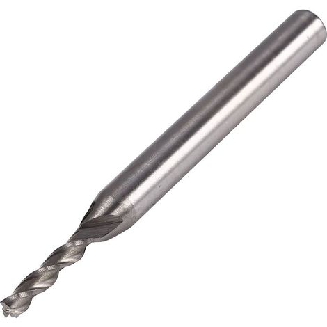 Forets Diamètre 3 mm 3 tranchants Fraise HSS et aluminium Pointe CNC allongée incisive solide et durable (1/5)