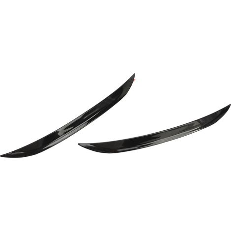 Protection d'aile de voiture, noir brillant, avec moulure de contour d'aile. Compatible avec la plupart des voitures. 33,5 cm (1/5)