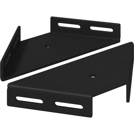 vidaXL Staffa Angolare 2 pcs Nero 138,5 x 50,5 x 16 mm Ferro