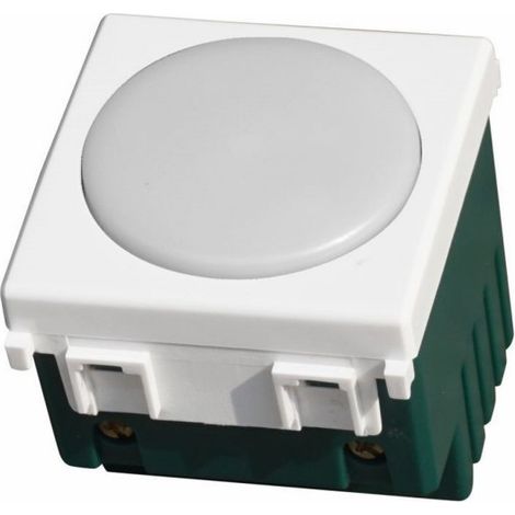 ETTROIT LAMPADA SEGNAPASSO LED 2 MODULI 220V 4000K 6000K CON INTERRUTTORE CLICK ON/OFF COMPATIBILE CON SERIE VIMAR PLANA  SKU EV0302 - EV0322 - Colore Luce:Bianco Naturale