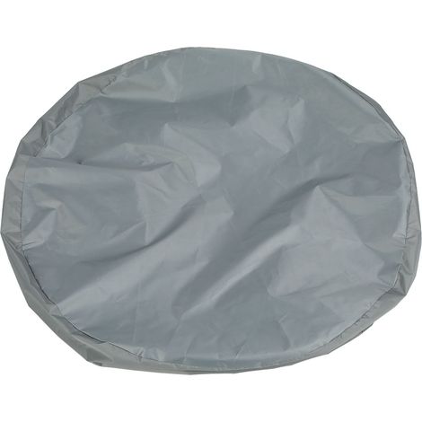 Housse de roue de secours universelle, protection anti-pluie anti-soleil anti-neige pour pneu de voiture, gris, taille S. (1/5)