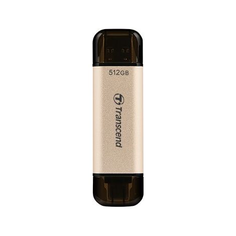 Transcend JetFlash 930C USB-Stick 512 GB USB Type-A / USB Type-C 3.2 Gen 1 (3.1 Gen 1) Gold