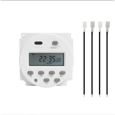 Prise 12V programmateur numérique prise de courant avec affichage numérique LCD antivol avec boîtier étanche/boîte de jonction (1/5)