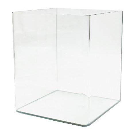 Amtra Nanotank 20 - Vasca Acquario 20 Litri - Teca Vetro Extra Chiaro 25 x 25 x 30 cm - Vaschetta per Pesci Rossi o Come Tartarughiera Per Tartarughe d'Acqua con Tappetino Ammortizzante Incluso (1/4)