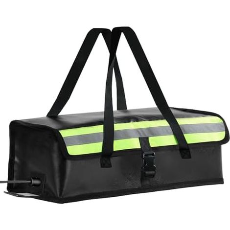 Sac de batterie pour vélo électrique, ignifuge et étanche, grand sac de sécurité pour batterie Lipo (50 x 15 x 15 cm/19,6 x 5,9 x 5,9 in) pour le stockage et le chargement (jusqu'à 2300 °C (1/5)