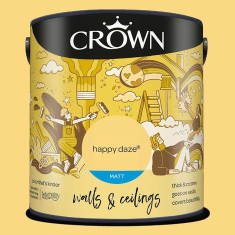 CROWN WALLS AND CEILINGS MATT HAPPY DAZE 2.5L