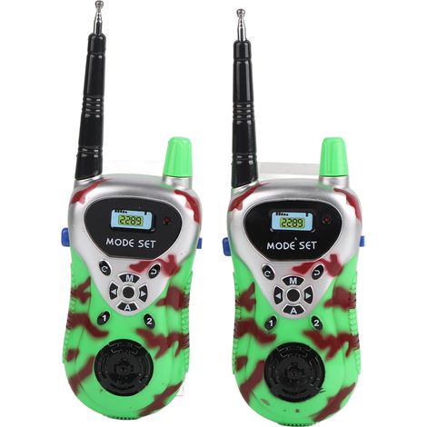 2 Pcs Talkie-Walkie Mini Enfant, Jouet de Communication Sans Fil pour Interactions Parent-Enfant en Plein Air (1/5)
