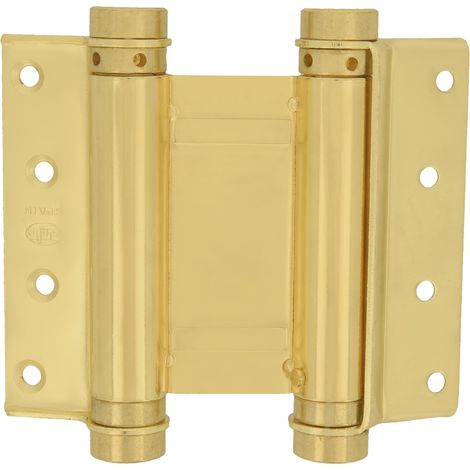 AMIG Charnière va-et-vient double action 3037 100 x 126 mm Acier Laitonné verni (1/5)