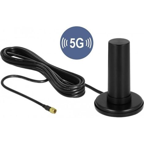 Antena Delock 12590 ganancia 0 a 3 dBi base magnética (1/3)