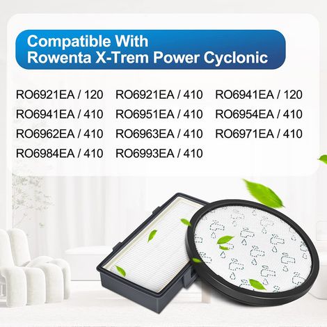 Accessori per filtri di ricambio per aspirapolvere Rowenta Cyclone modelli RO69xx RO6921EA RO6941EA (1/4)